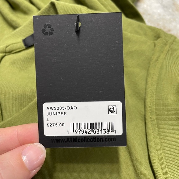 NEW ATM Anthony Thomas Melillo High Torsion Sleeveless Jumpsuit Juniper Large - Picture 4 of 10